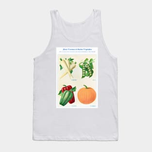 Garden Vegetable watercolor illustration (1915) Tank Top